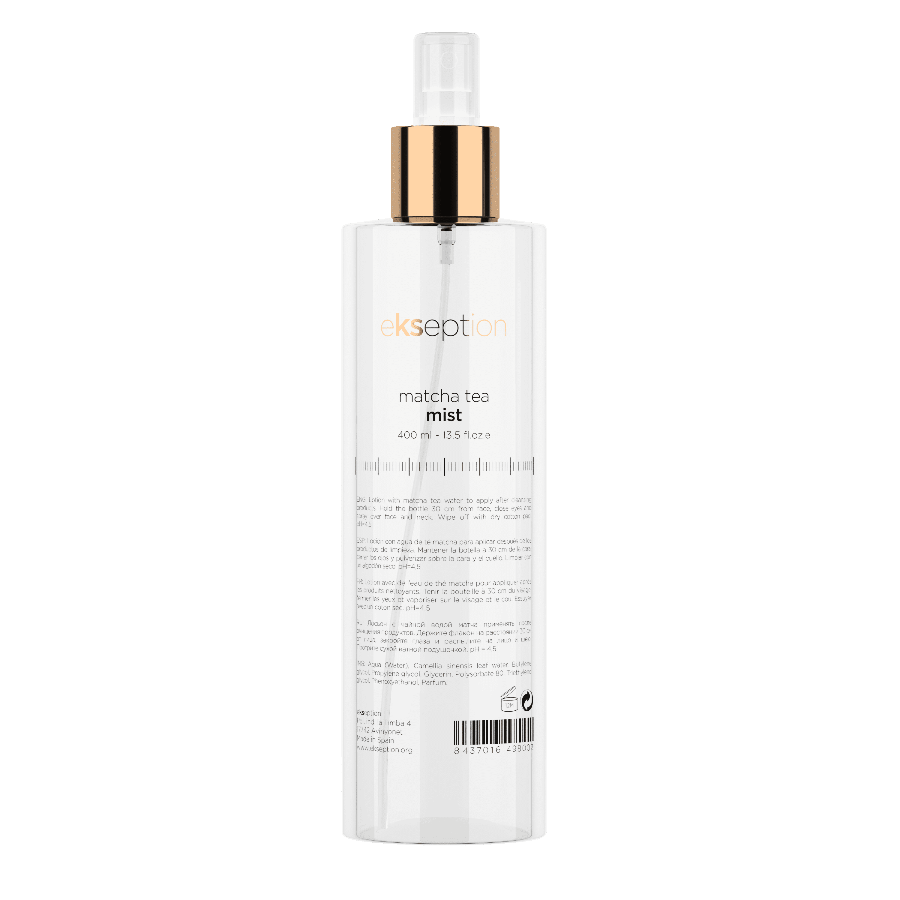 Matcha tea mist
