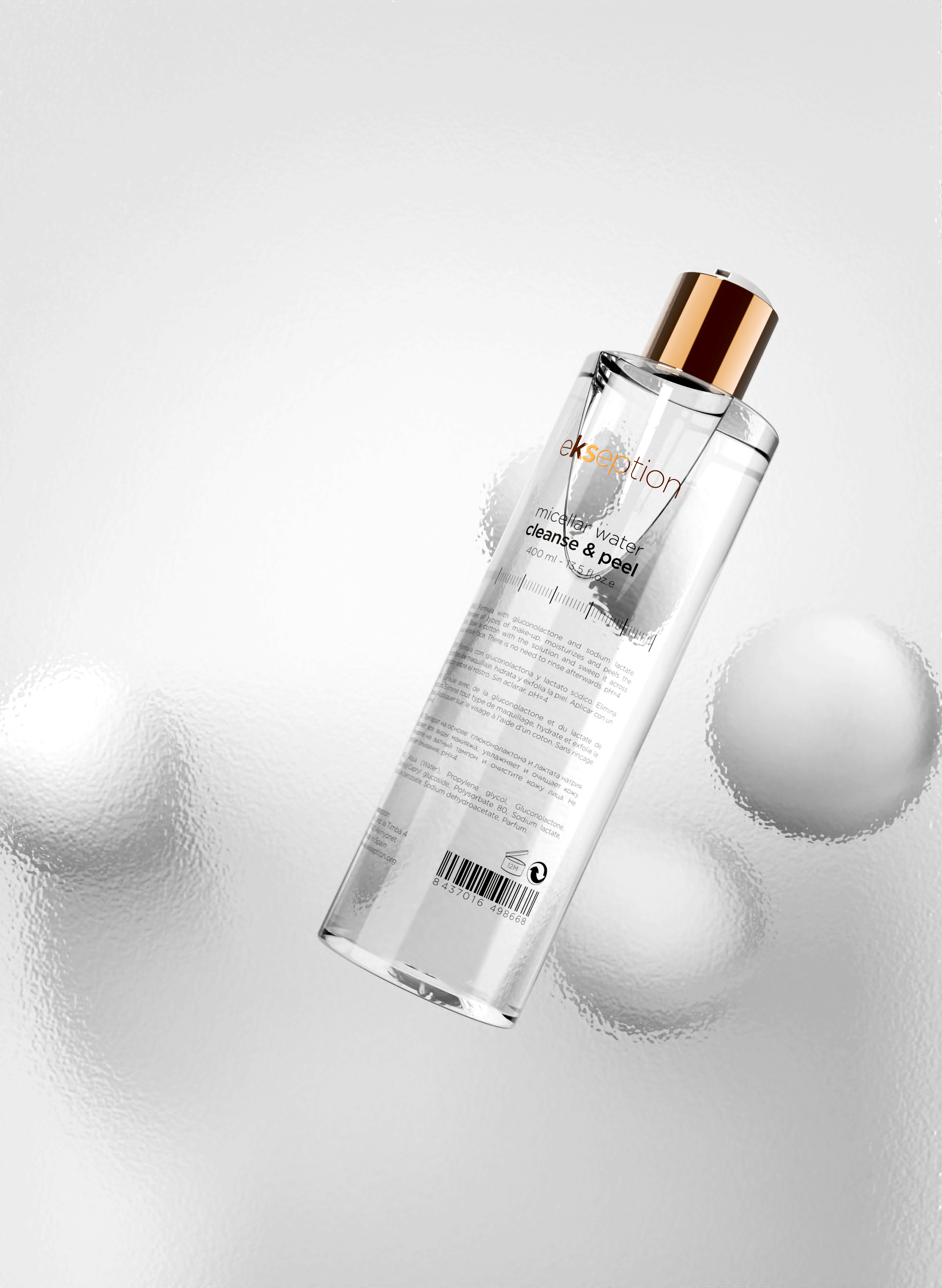 Micellar water cleanse & peel