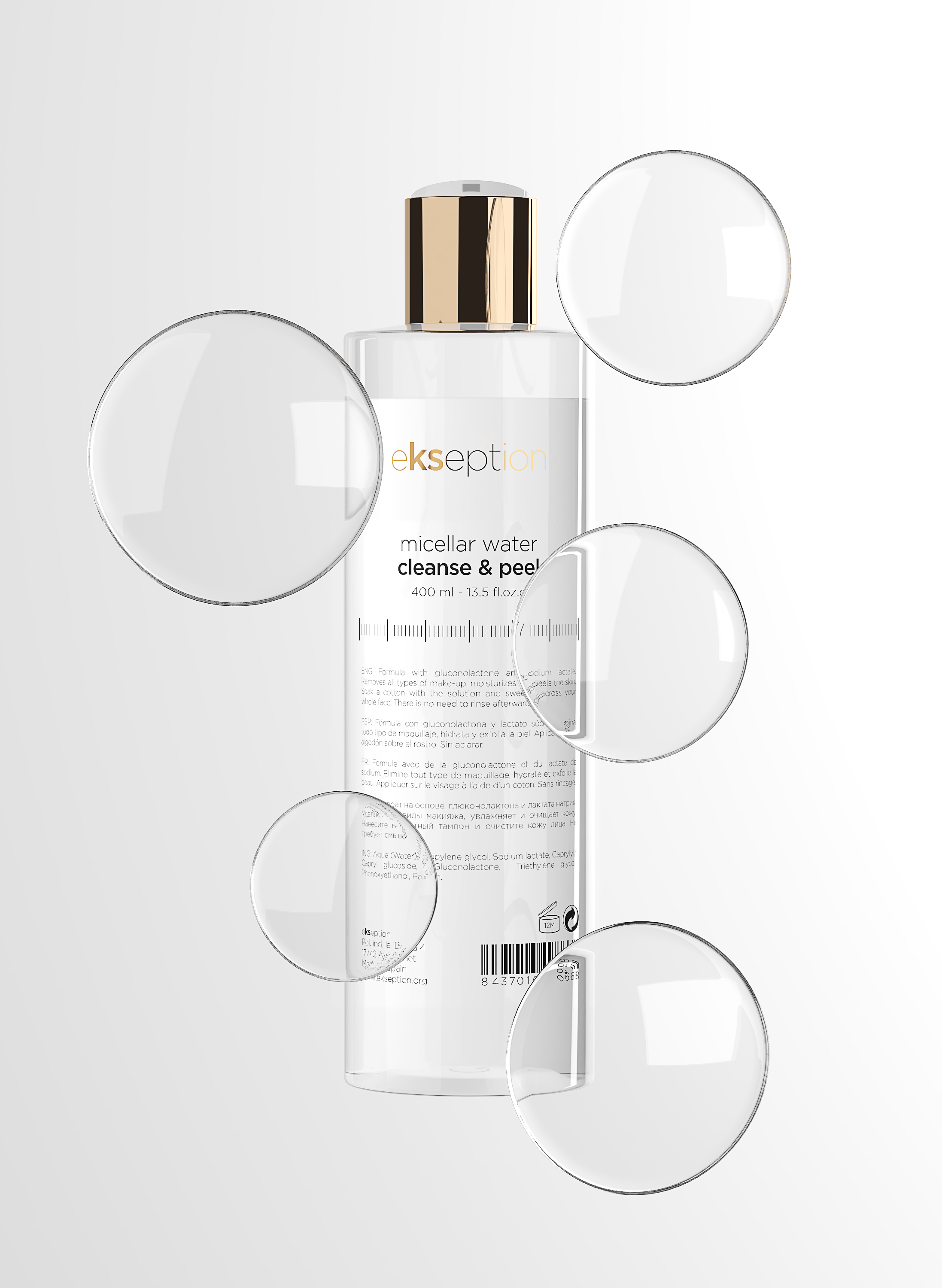 Micellar water cleanse & peel