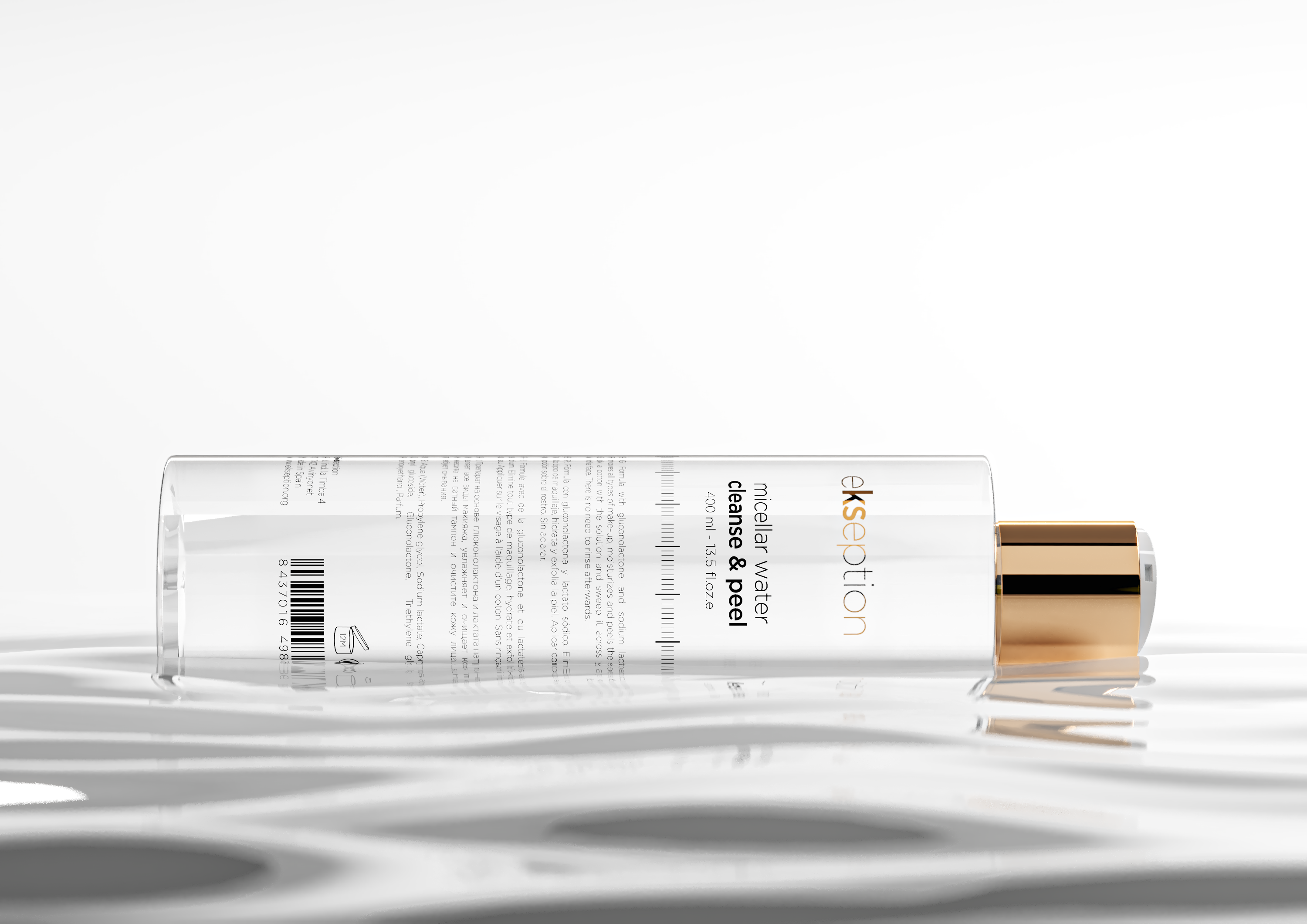 Micellar water cleanse & peel